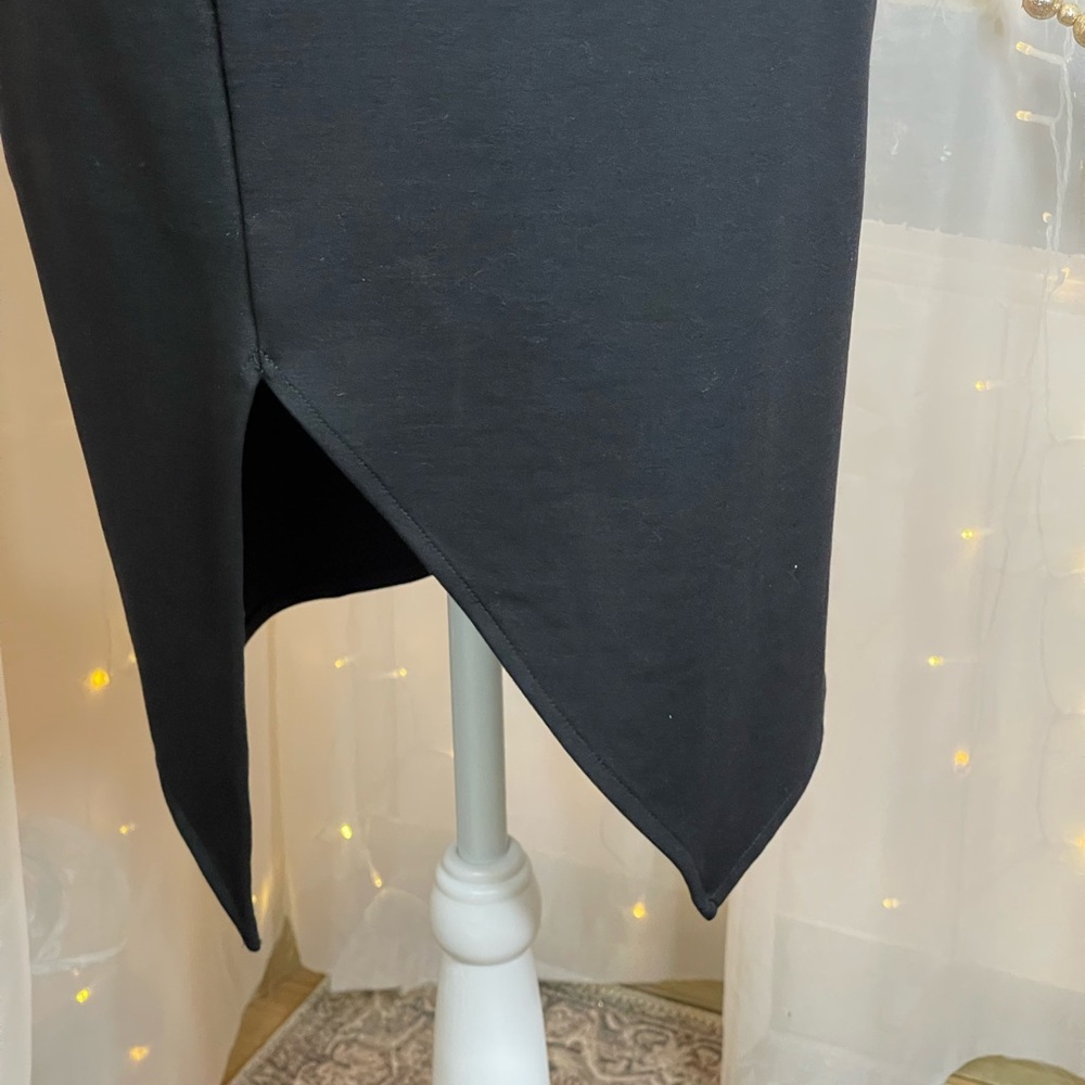 Lulu's Black Strapless Asymmetrical Bodycon Dress - Picture 4 of 6